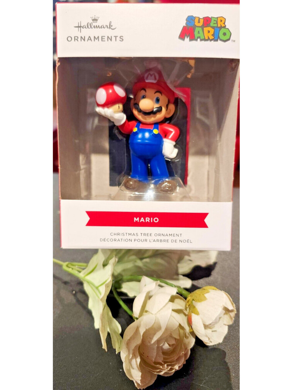 Hallmark Ornaments 2025 Nintendo Super Mario's Mario With Mushroom Ornament NIB!